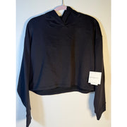 Beyond Yoga Cropped Hoodie Women's Small Black Pullover Sweatshirt NWT