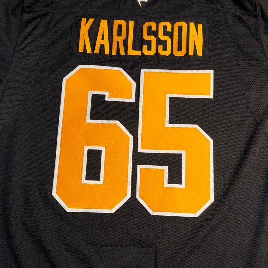 Fanatics Pittsburgh Penguins Erik Karlsson #65 NHL Premium Hockey Jersey Size 56