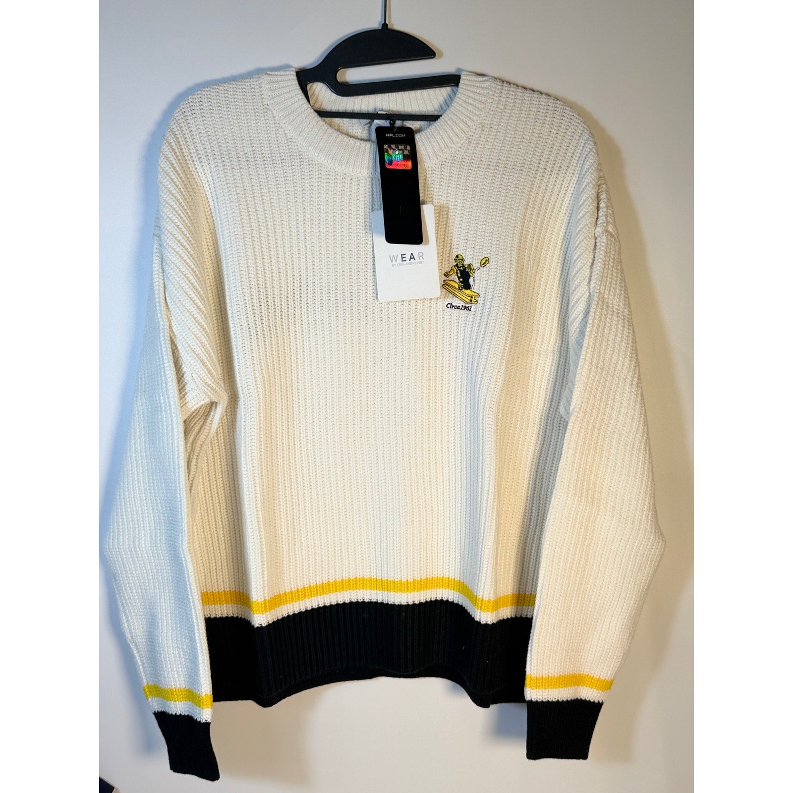 WEAR by Erin Andrews Pittsburgh Steelers Knit Sweater – Women's M/M – NWT