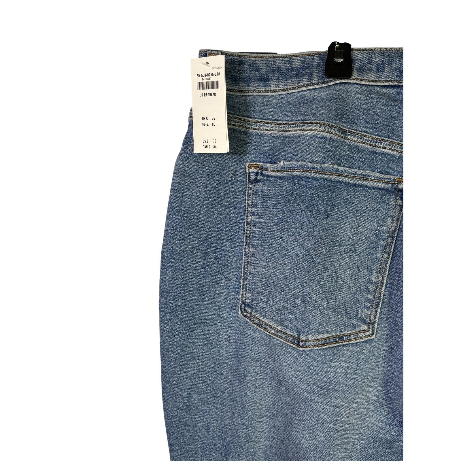 Abercrombie & Fitch Curve Love Super Skinny Ankle Jeans Women’s Size 37 24R NWT - laid flat