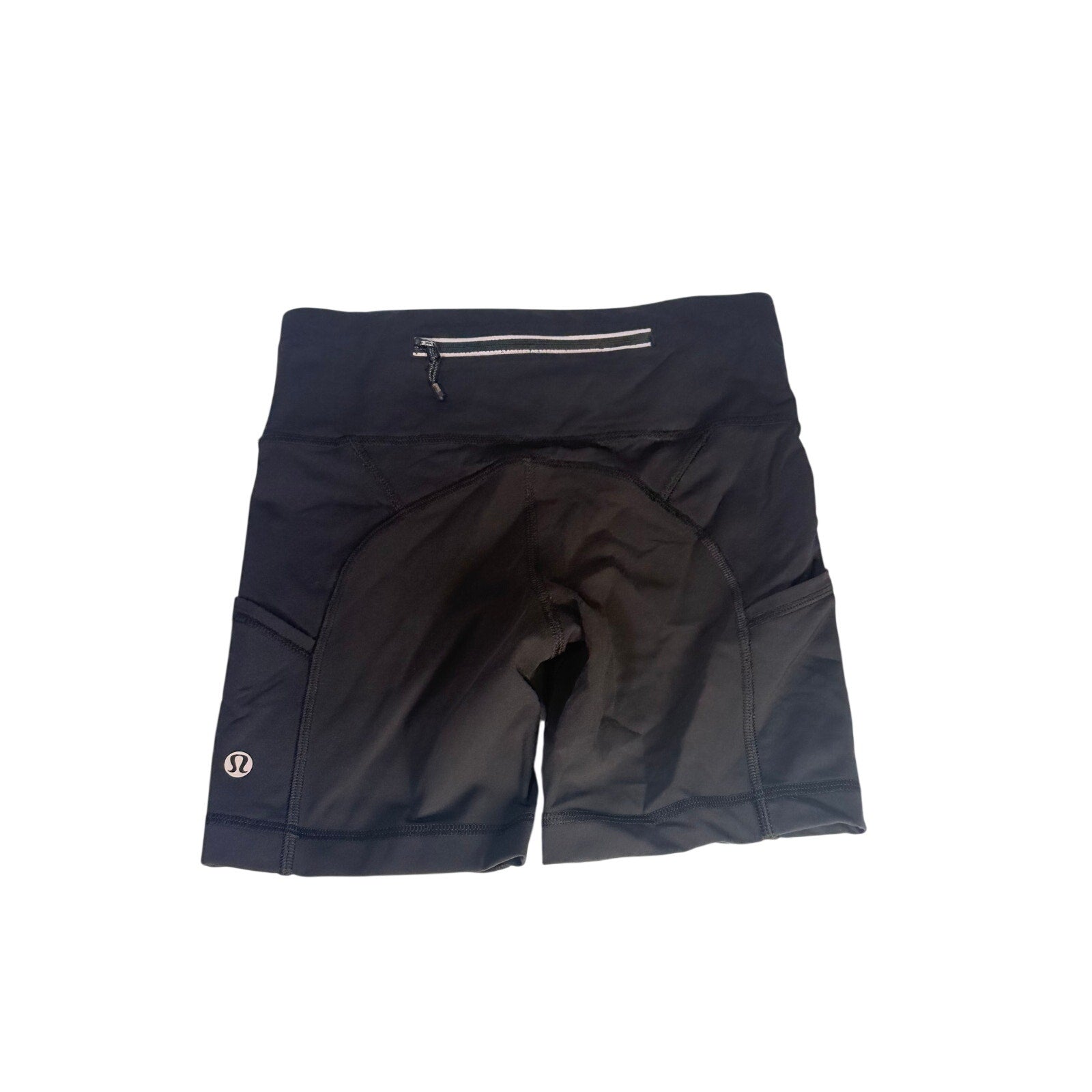 Lululemon Women’s High-Rise Biker Shorts Black Pockets Size 2
