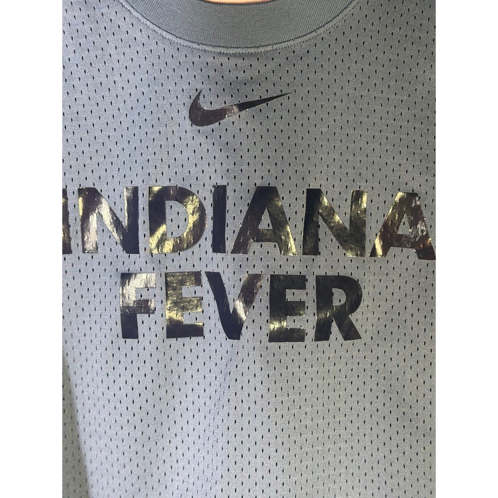 Nike WNBA Indiana Fever Women’s Mesh Basketball Tank Top Blue Size L NWT
