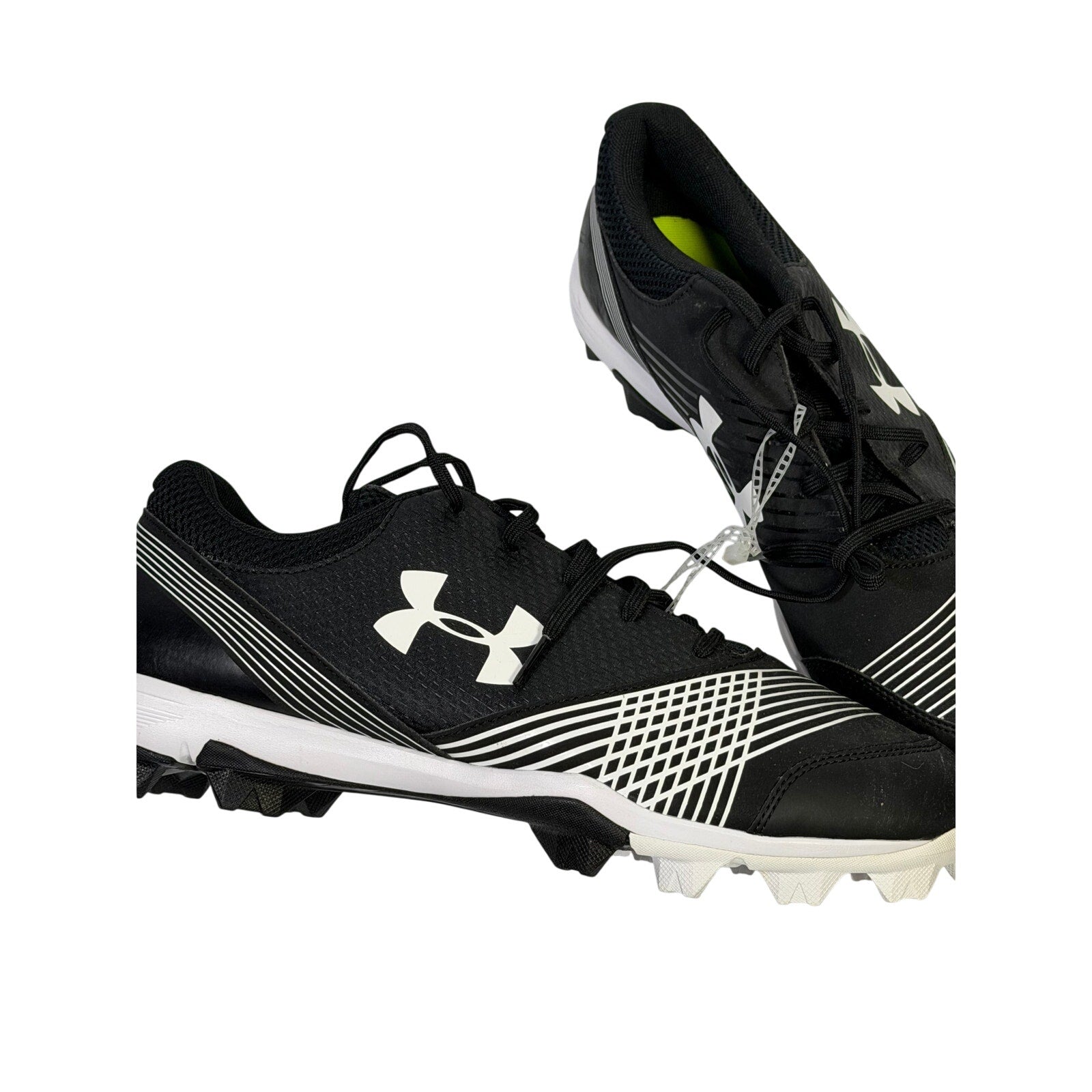 Under Armour Men's Baseball Cleats Size 12 Black White Molded New