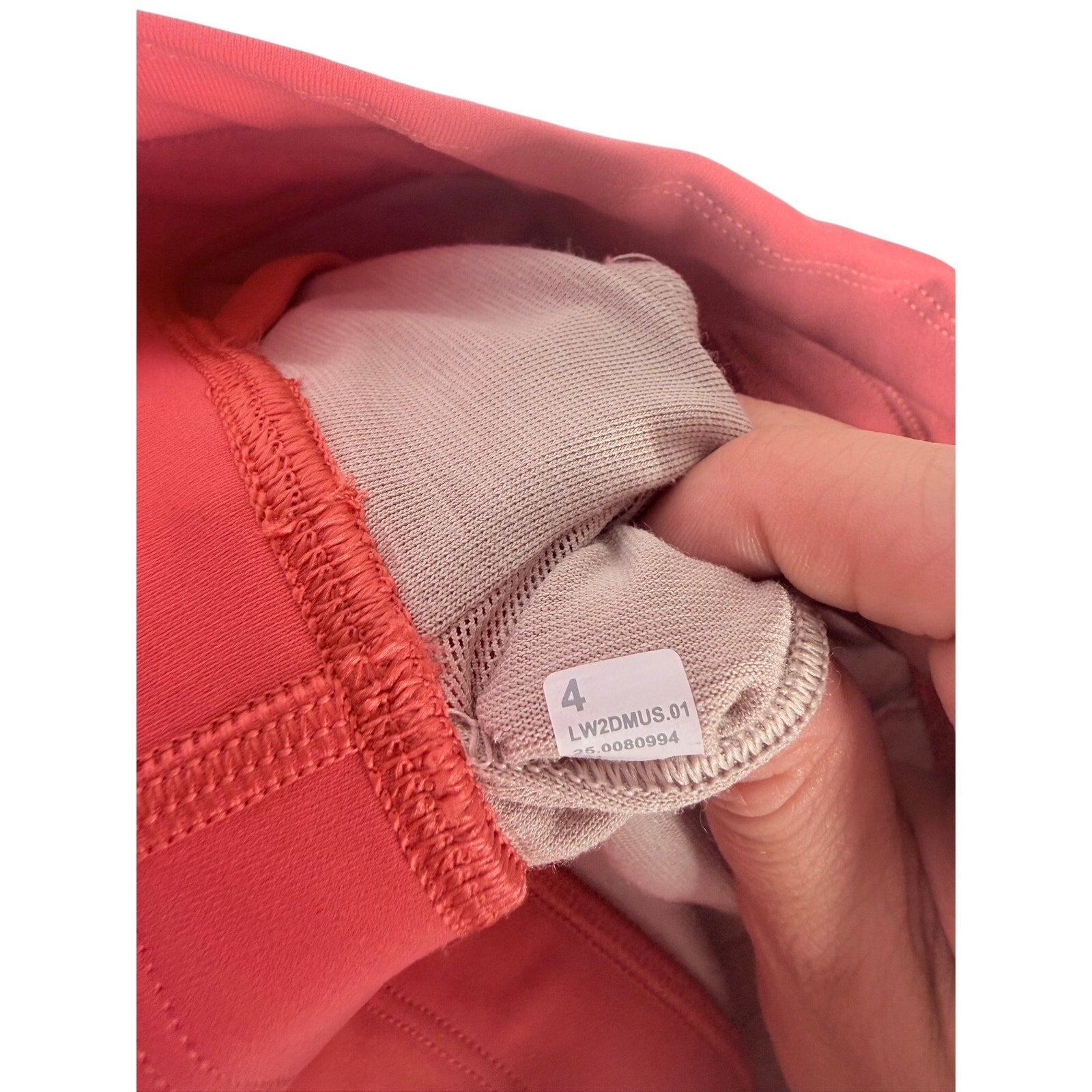 Lululemon Women’s Strappy Longline Sports Bra Coral Red Size 4