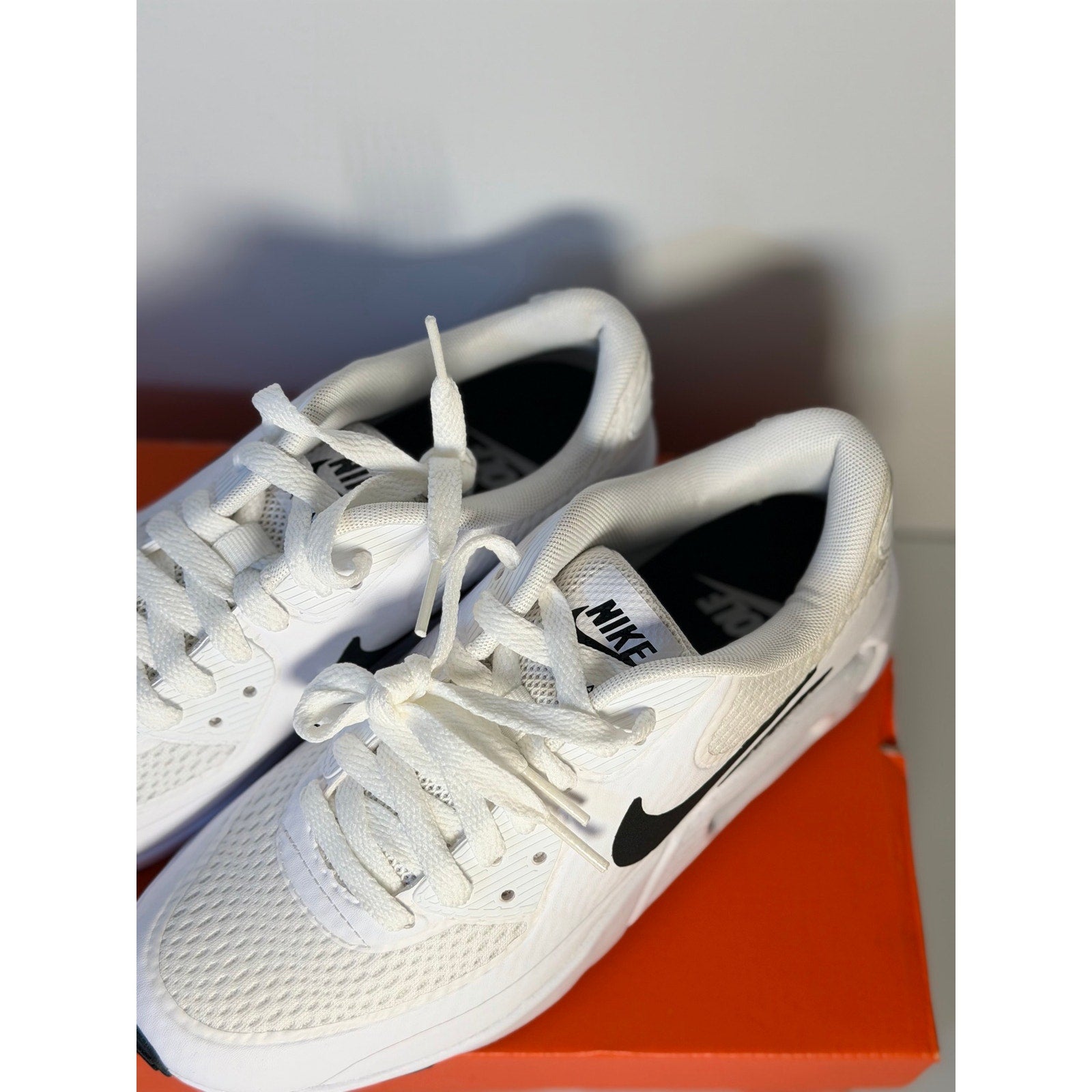 Nike Air Max 90 G Golf Shoes White Black Men’s 4 Women’s 5.5