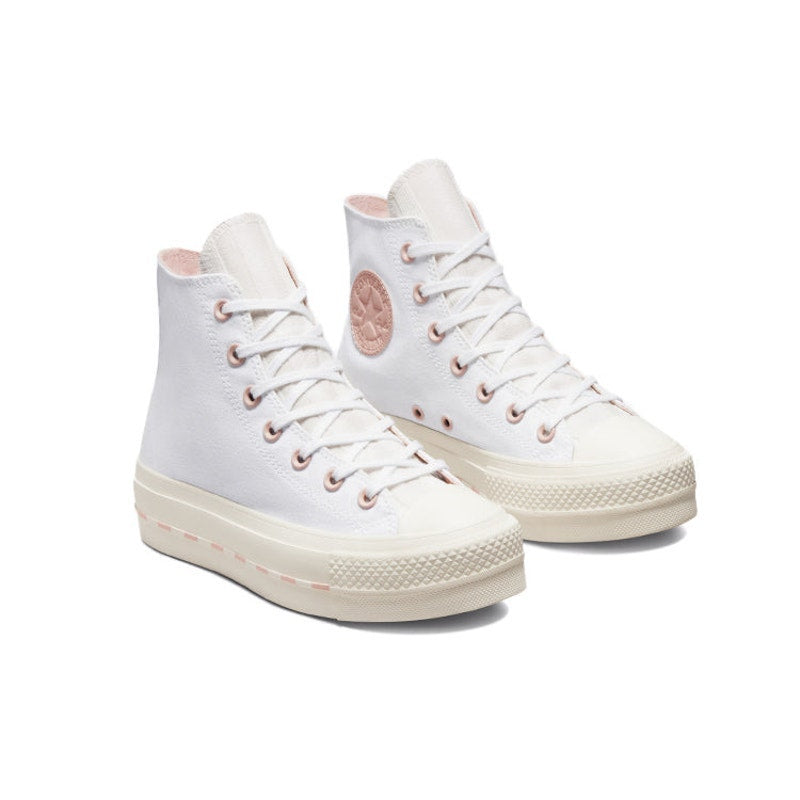 Converse Chuck Taylor All Star Lift High “White Pink Clay” – Women’s Size 7.5