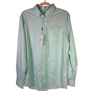 Southern Tide IC Hartwell Gingham Sport Shirt Men's Medium Mint NWT