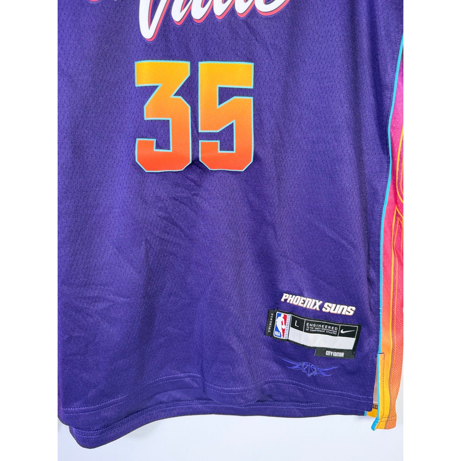 Nike Phoenix Suns Kevin Durant #35 El Valle City Edition Jersey Men's L NWT