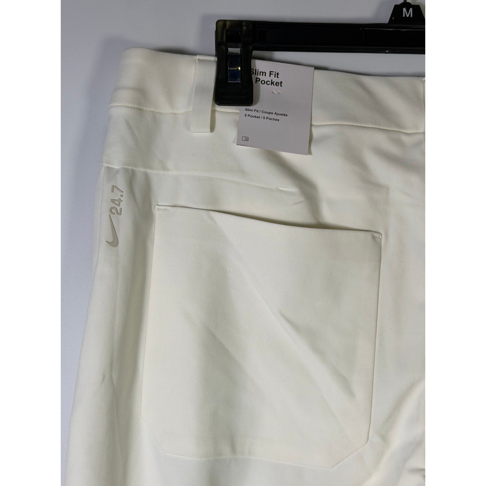 Nike Dri-FIT 24.7 Slim Fit 5-Pocket Training Pants Men's 32x30 White NWT