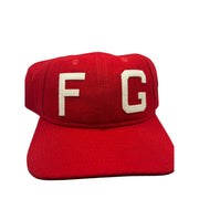 Fear of God x New Era 59FIFTY Fitted Hat Red Cream FG Logo One Size