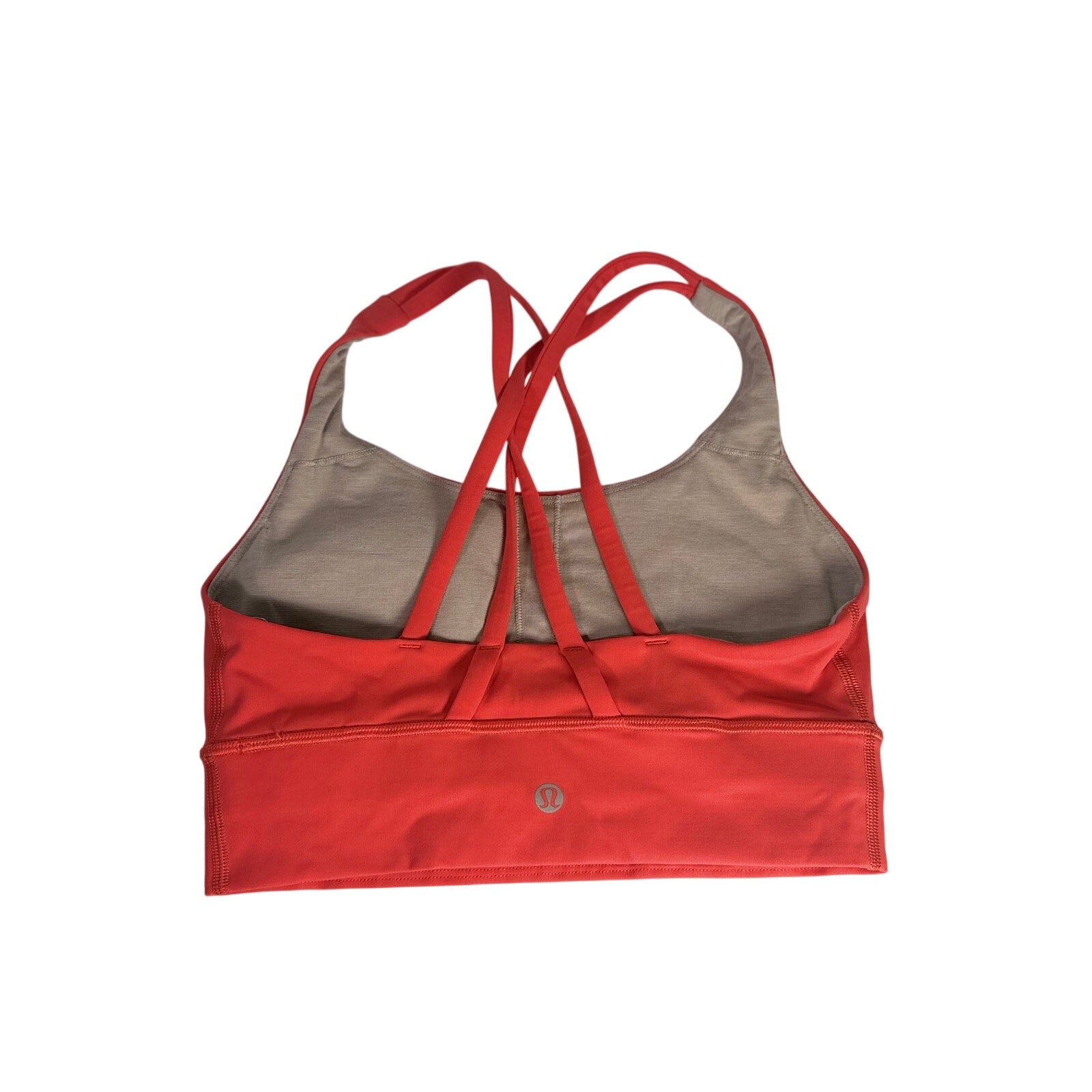 Lululemon Women’s Strappy Longline Sports Bra Coral Red Size 4