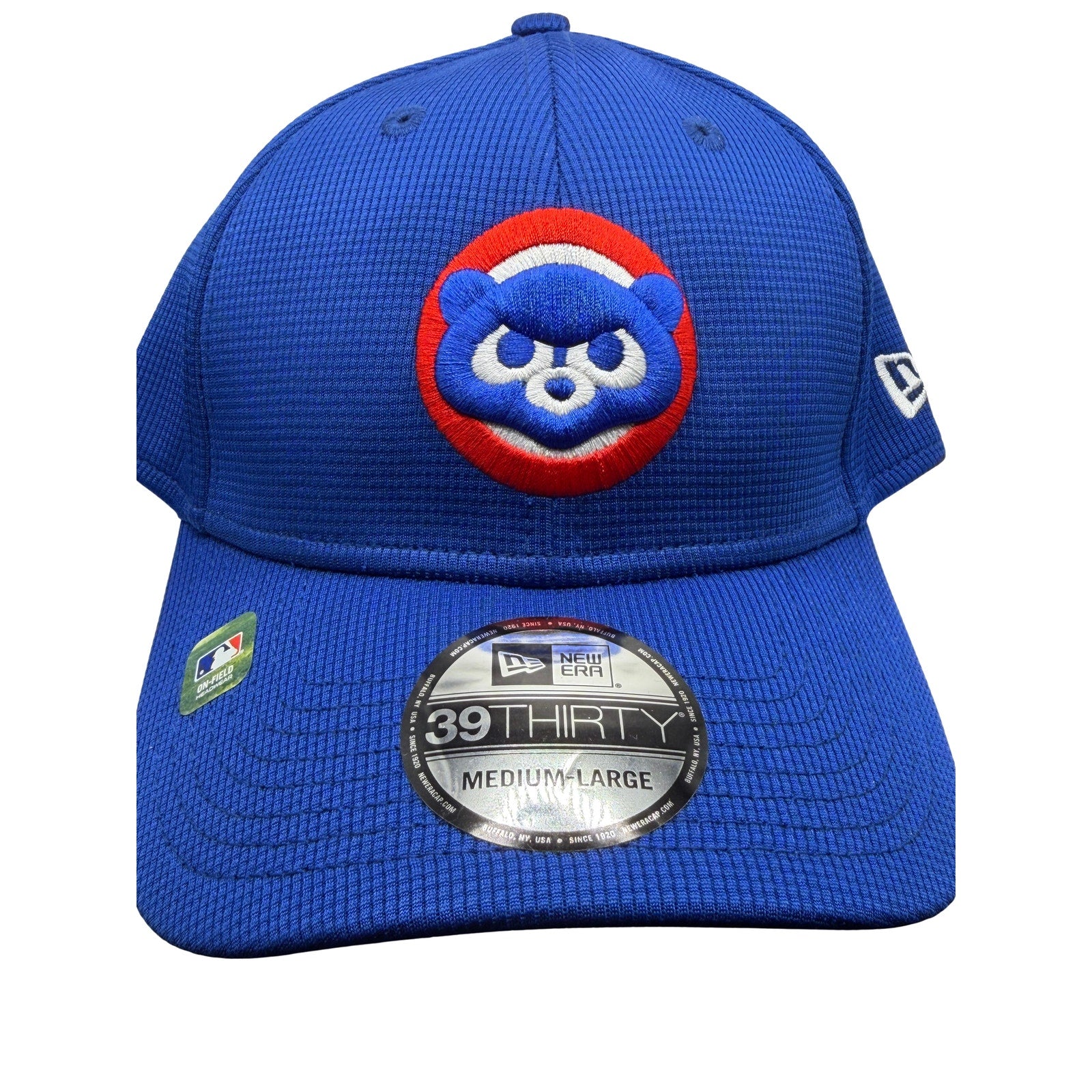 Chicago Cubs MLB New Era 39THIRTY Royal Blue Stretch Fit Hat M/L NWT