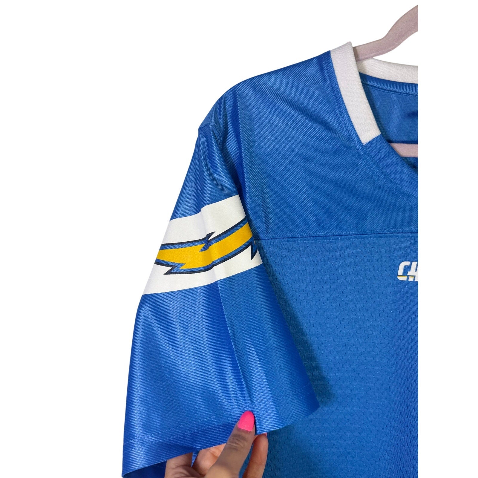 NFL Players Women’s Los Angeles Chargers Football Jersey Blue Size L NWT