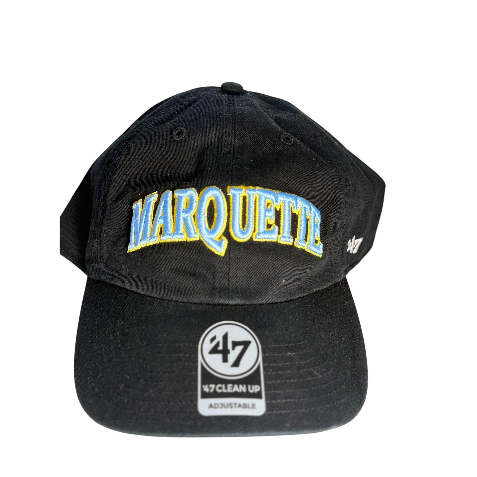 '47 Marquette Golden Eagles Clean Up Adjustable Hat Black NWT