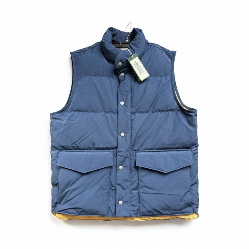 The Normal Brand Men’s Blue Insulated Puffer Vest Snap Front New M