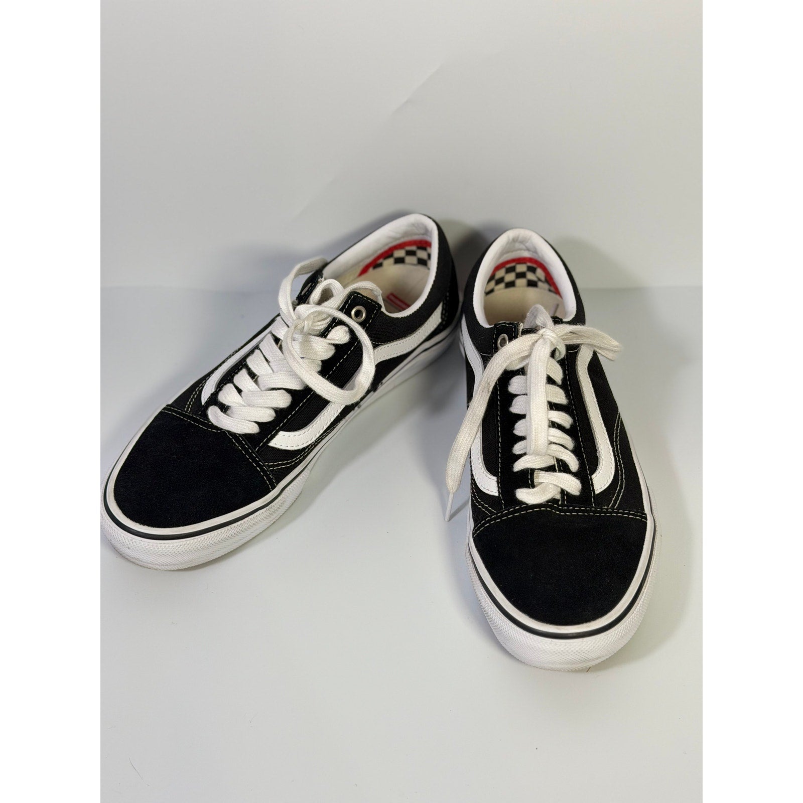 Vans Old Skool Black White Low Top Skate Sneakers Unisex Lace Up Casual