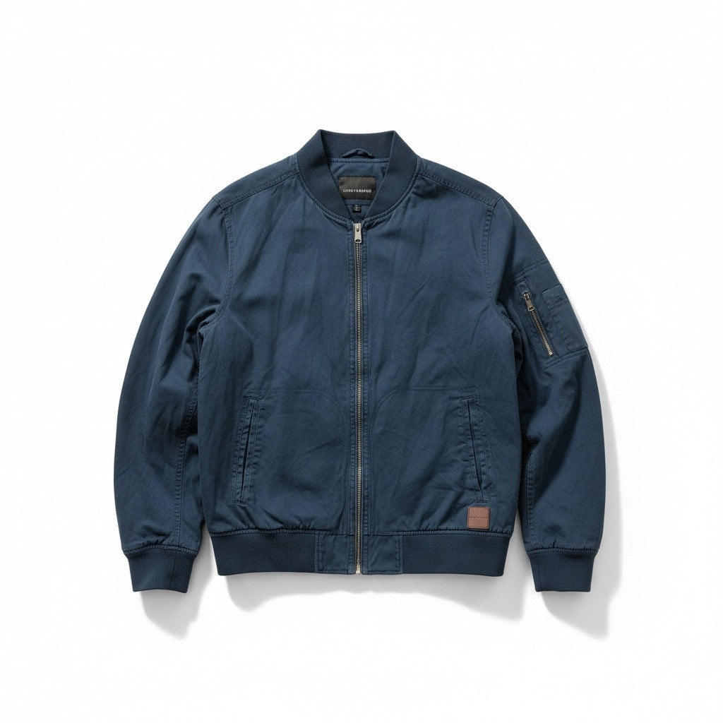 Lucky Brand Men’s zip up Top – Size L – Navy Blue