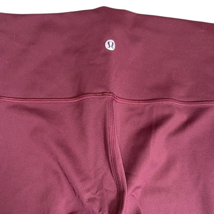 Lululemon Women’s Burgundy High-Rise Flared Yoga Pants Size 6