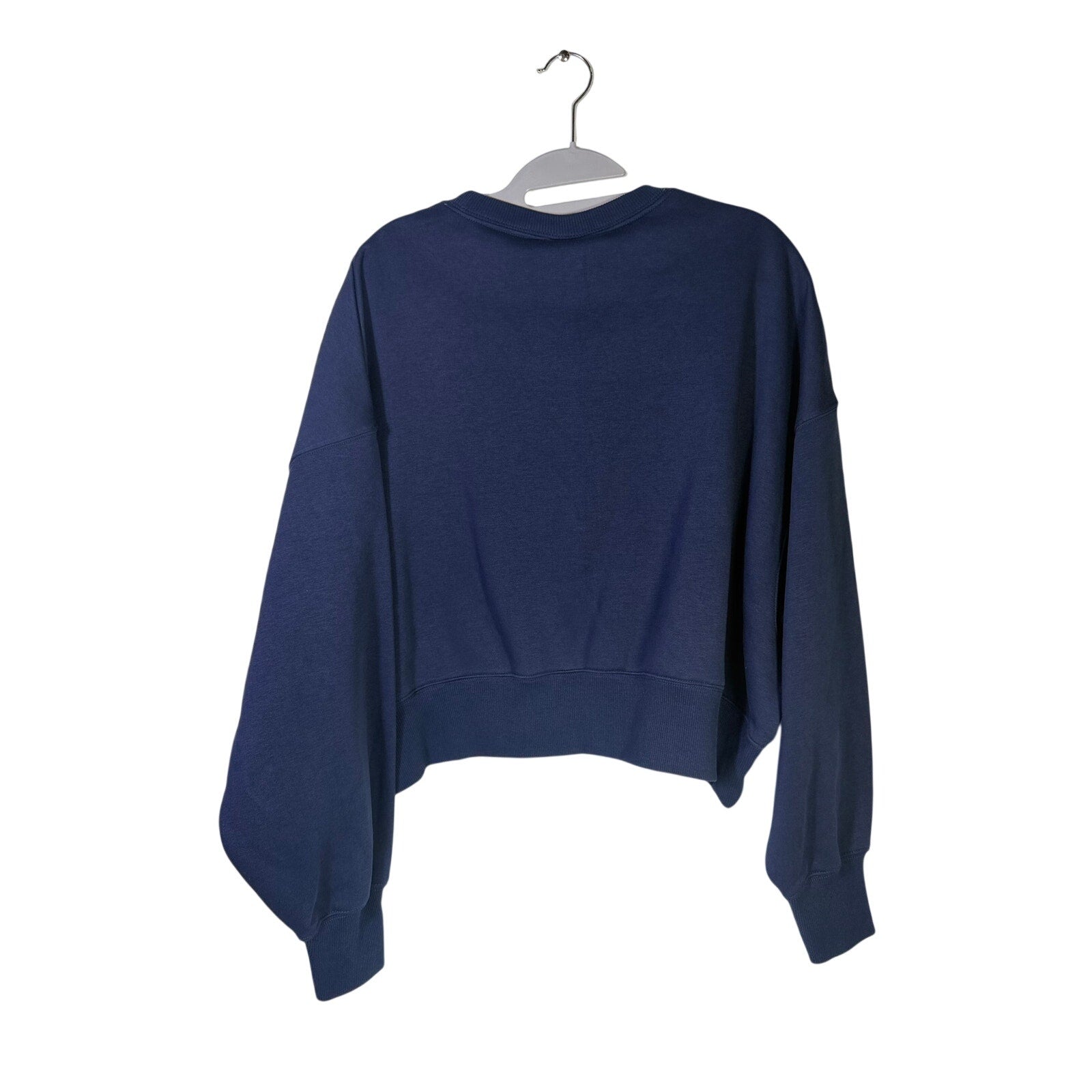 Nike women's Coppin State Eagles navy fleece crewneck sweatshirt, size S, featuring Eagles logo and soft fabric.