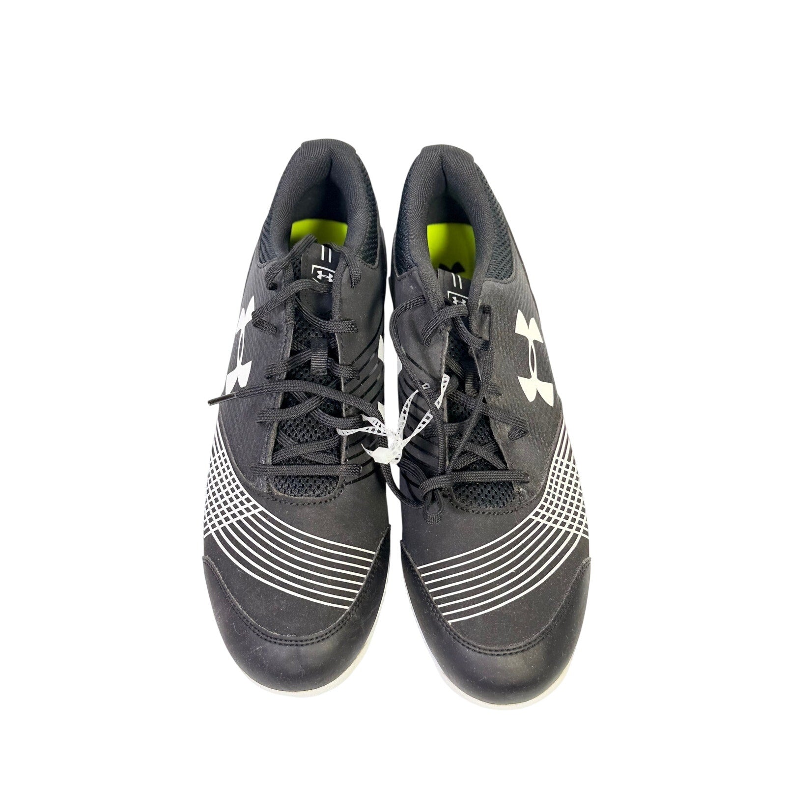 Under Armour Men's Baseball Cleats Size 12 Black White Molded New