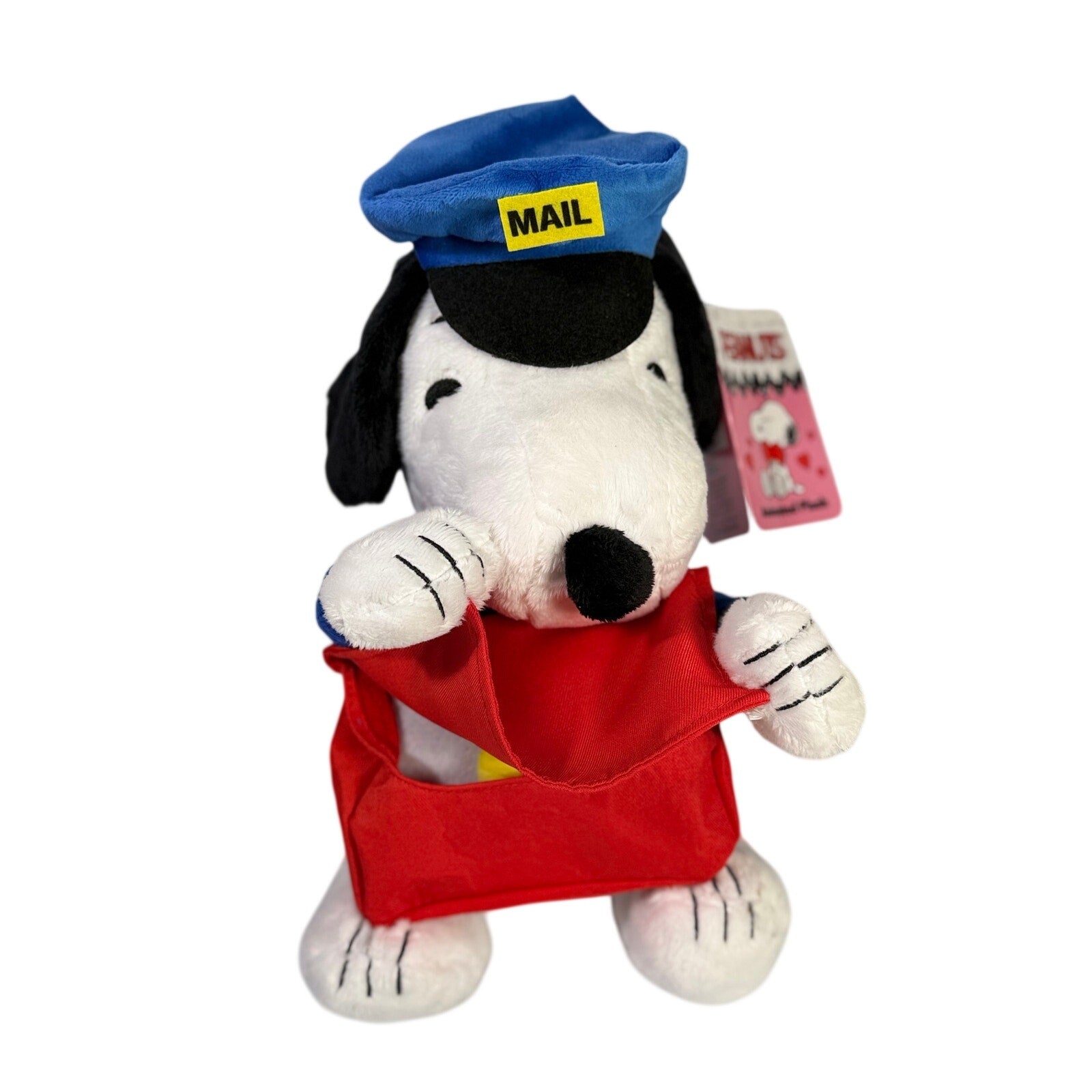 Peanuts Snoopy Animated Plush Mail Carrier Valentine's Day NWT Stuffed Animal