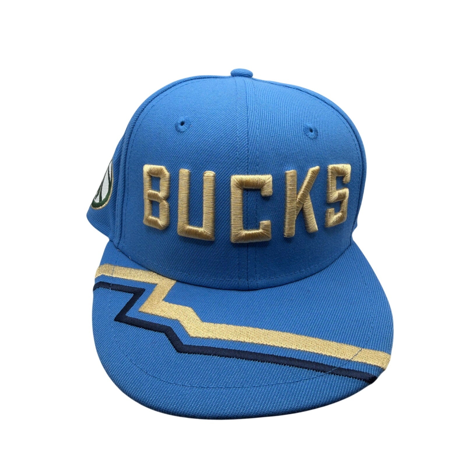 Milwaukee Bucks NBA New Era 9FIFTY Snapback Hat Blue Gold One Size