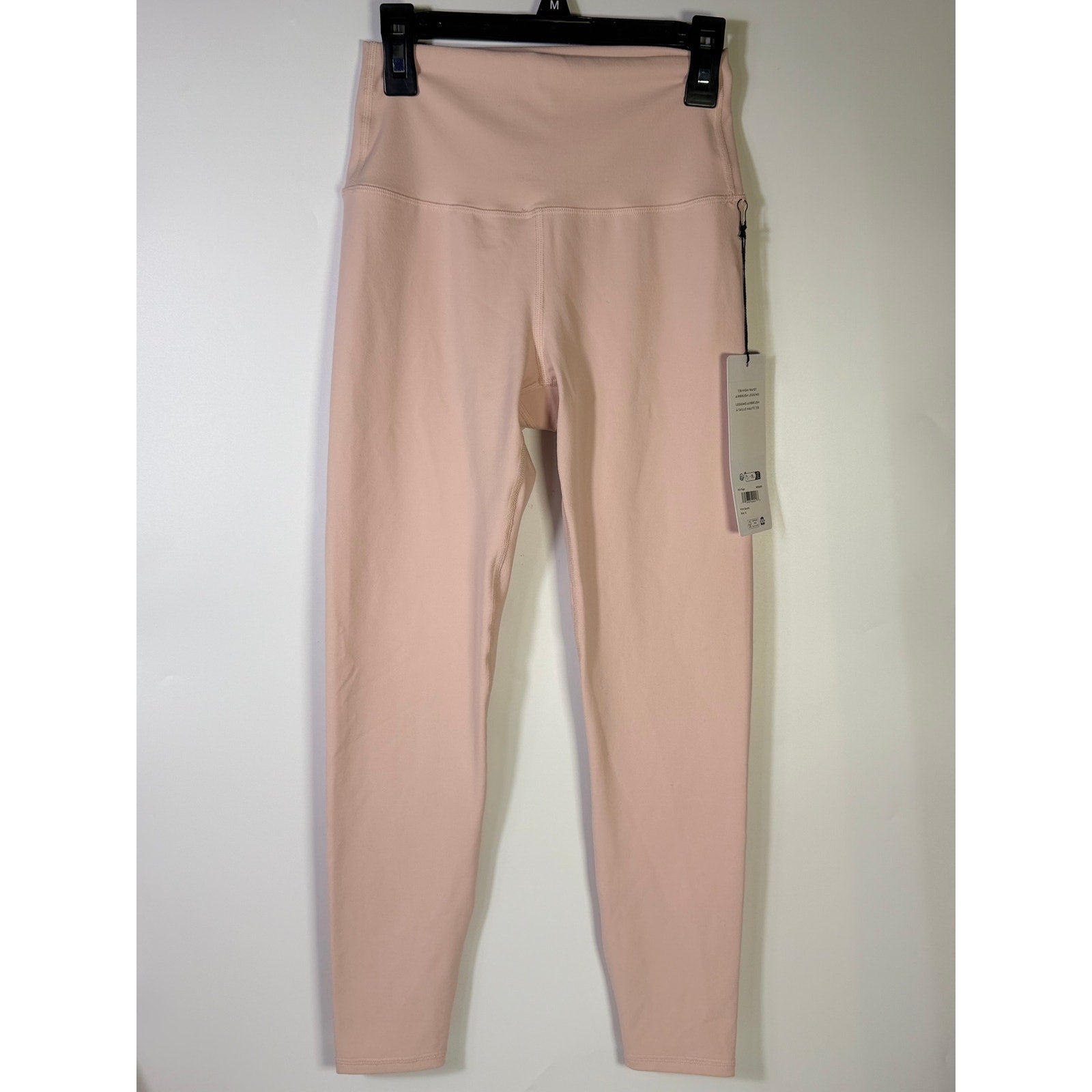 Alo Yoga 7/8 High Waist Airbrush Leggings Pink Quartz Women's Small NWT