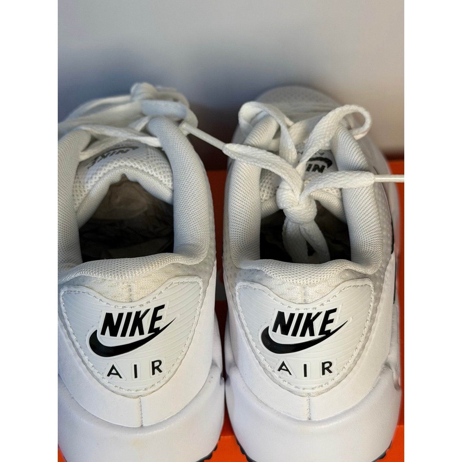 Nike Air Max 90 G Golf Shoes White Black Men’s 4 Women’s 5.5