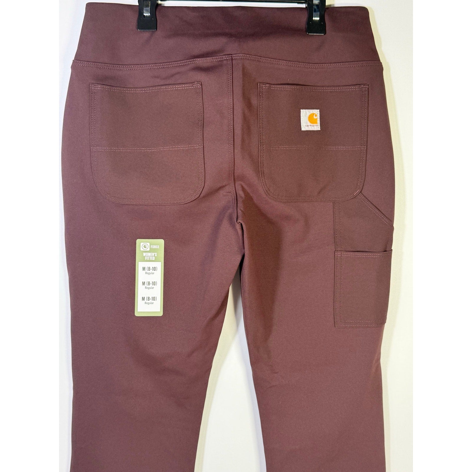 Carhartt Force Women’s Fitted Utility Pants Size M 8-10 Regular Brown New