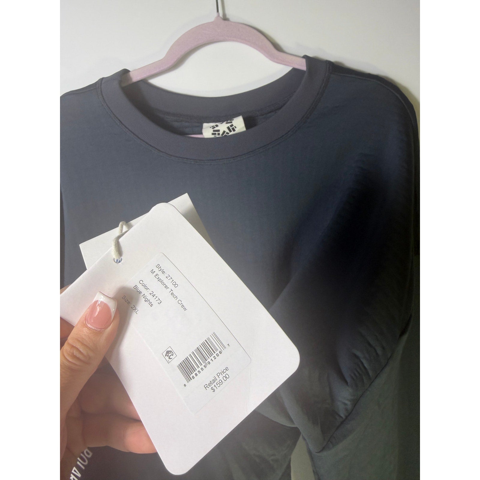 Obermeyer Explorer Tech Crew Pullover Sweatshirt Women's 2XL Blue Nights NWT