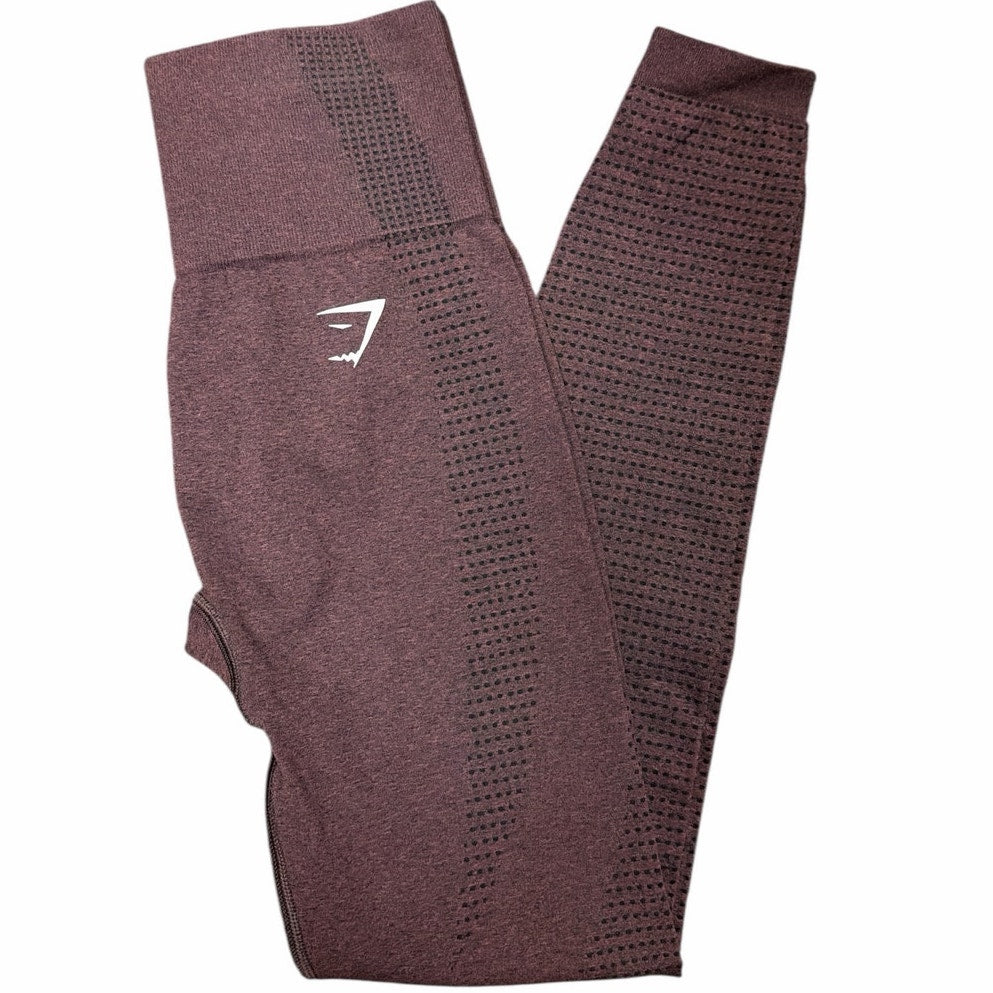 Gym shark Vital Rise Leggings Color: Maroon| Size: Small | Excellent Condition