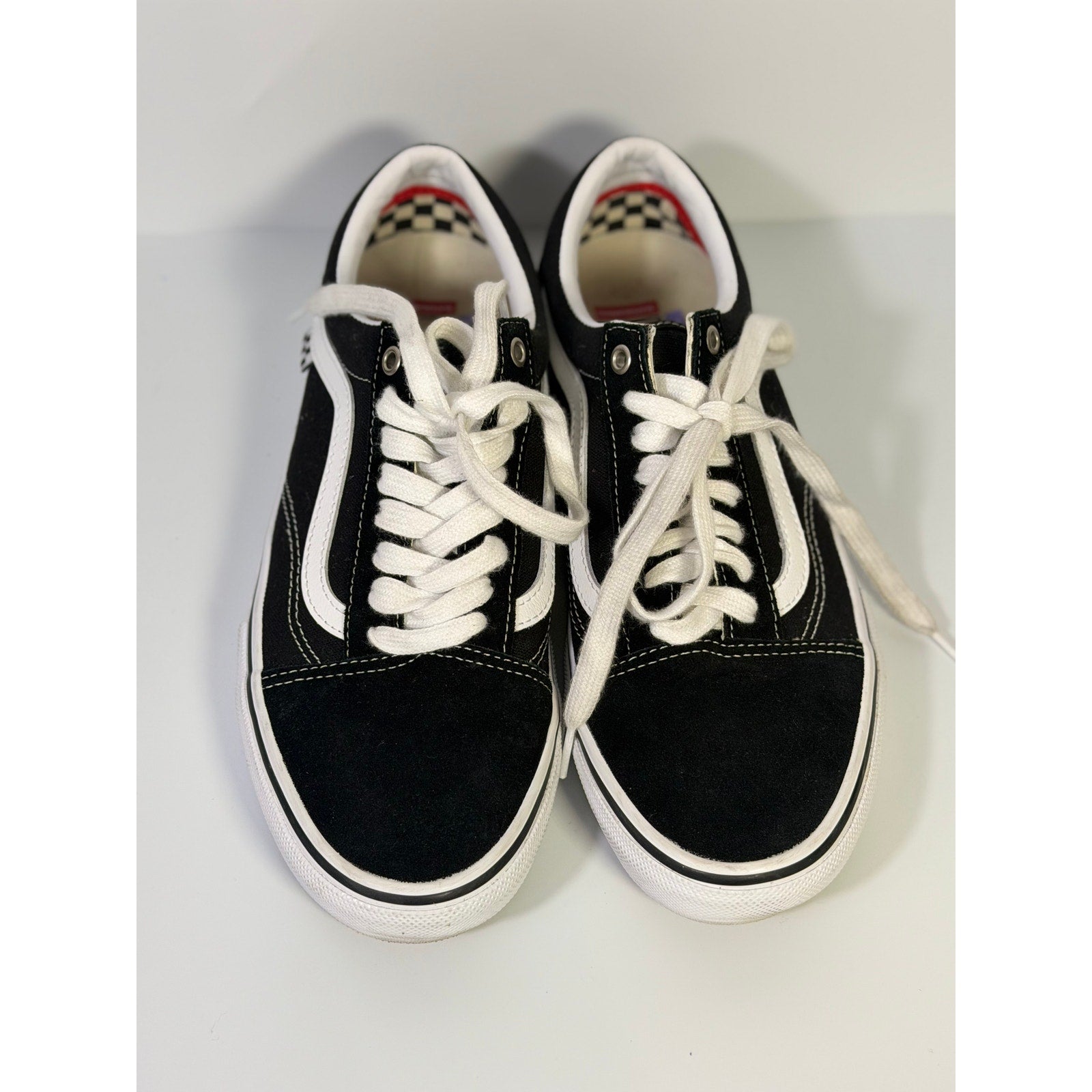 Vans Old Skool Black White Low Top Skate Sneakers Unisex Lace Up Casual