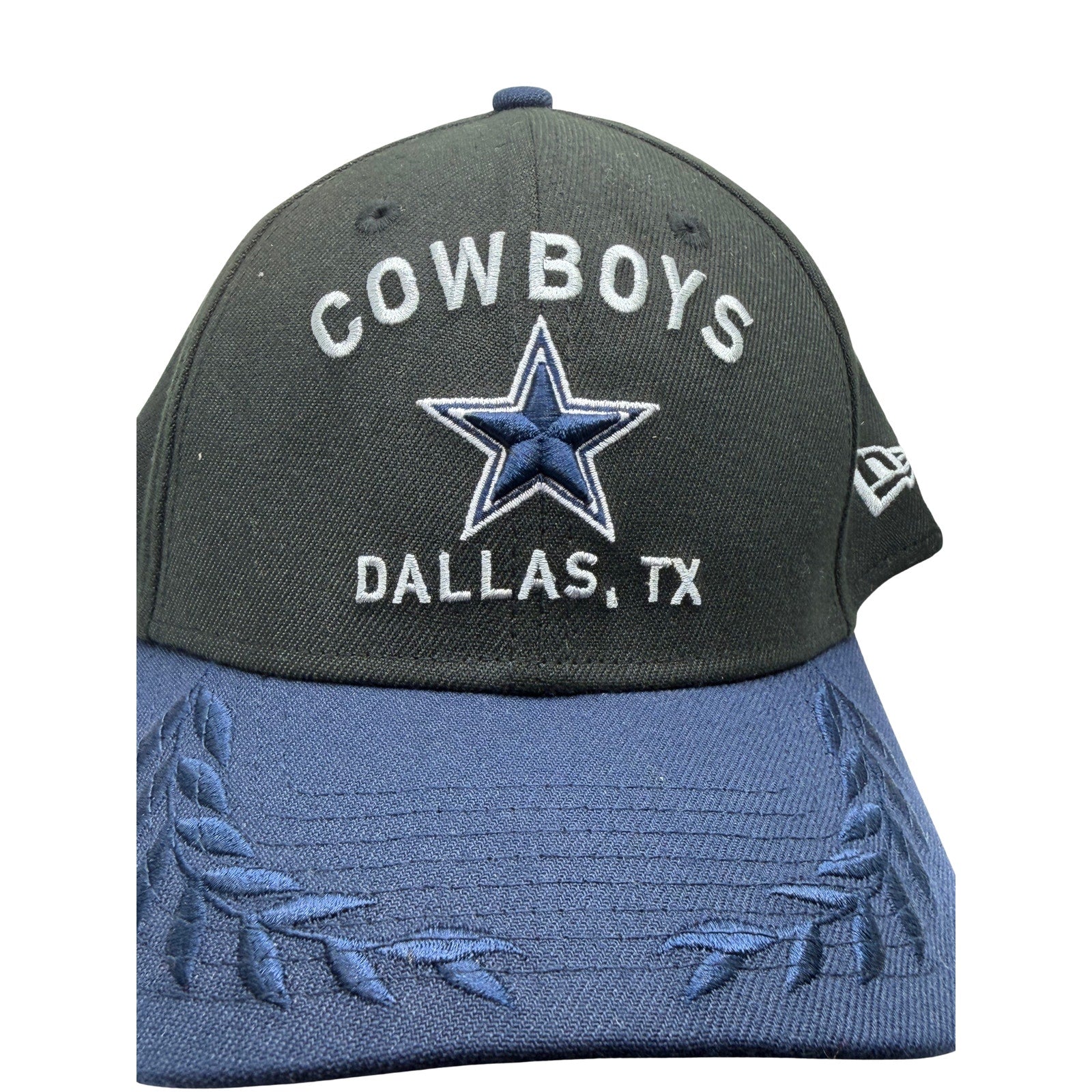 Dallas Cowboys NFL New Era Black Navy Embroidered Star Hat Cap One Size