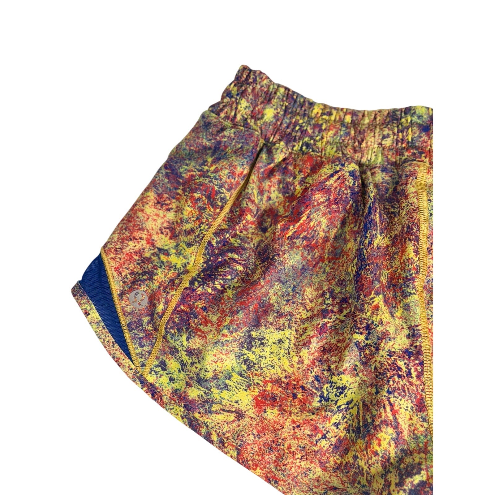 Lululemon Women’s Printed Running Shorts Multicolor Navy Size 6