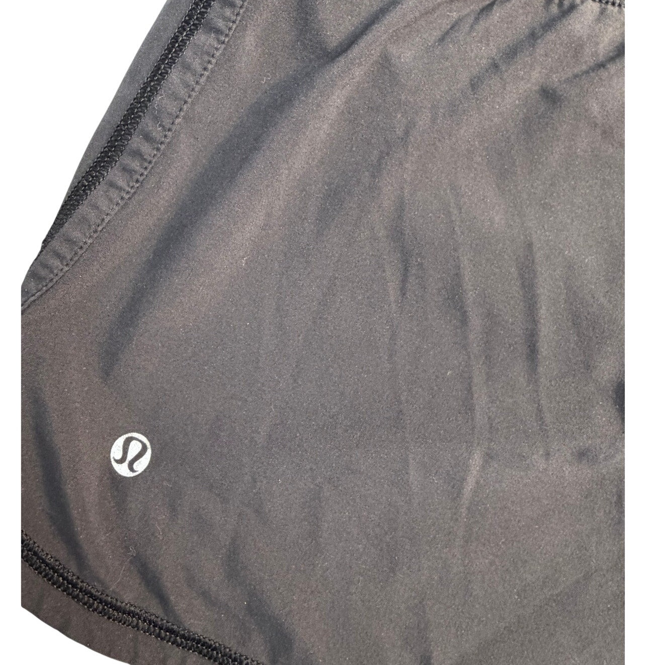 Lululemon Women’s Black Running Shorts Size 8 Zip Back Pocket
