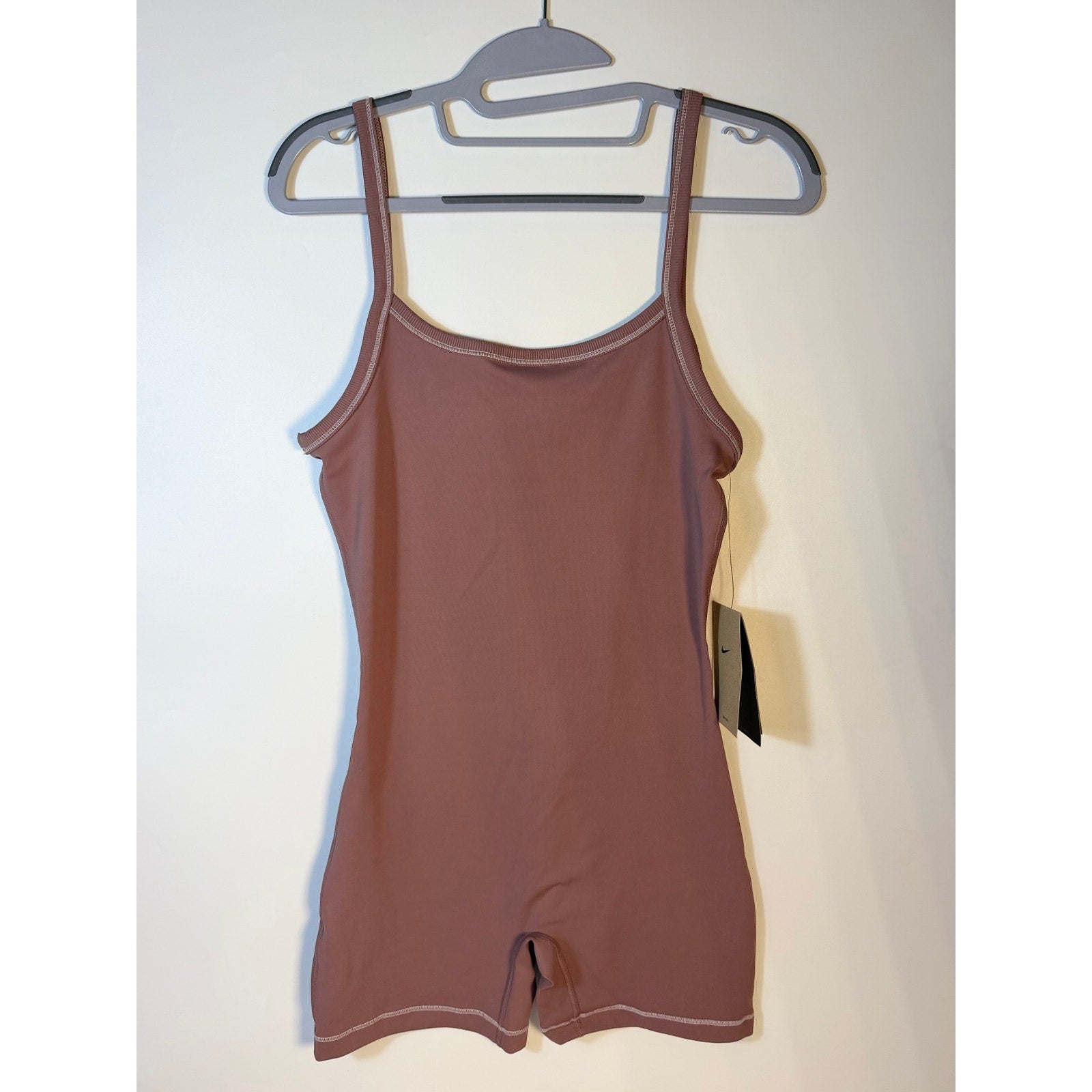 Nike Women's Training One Piece Bodysuit Romper Mauve Size S NWT