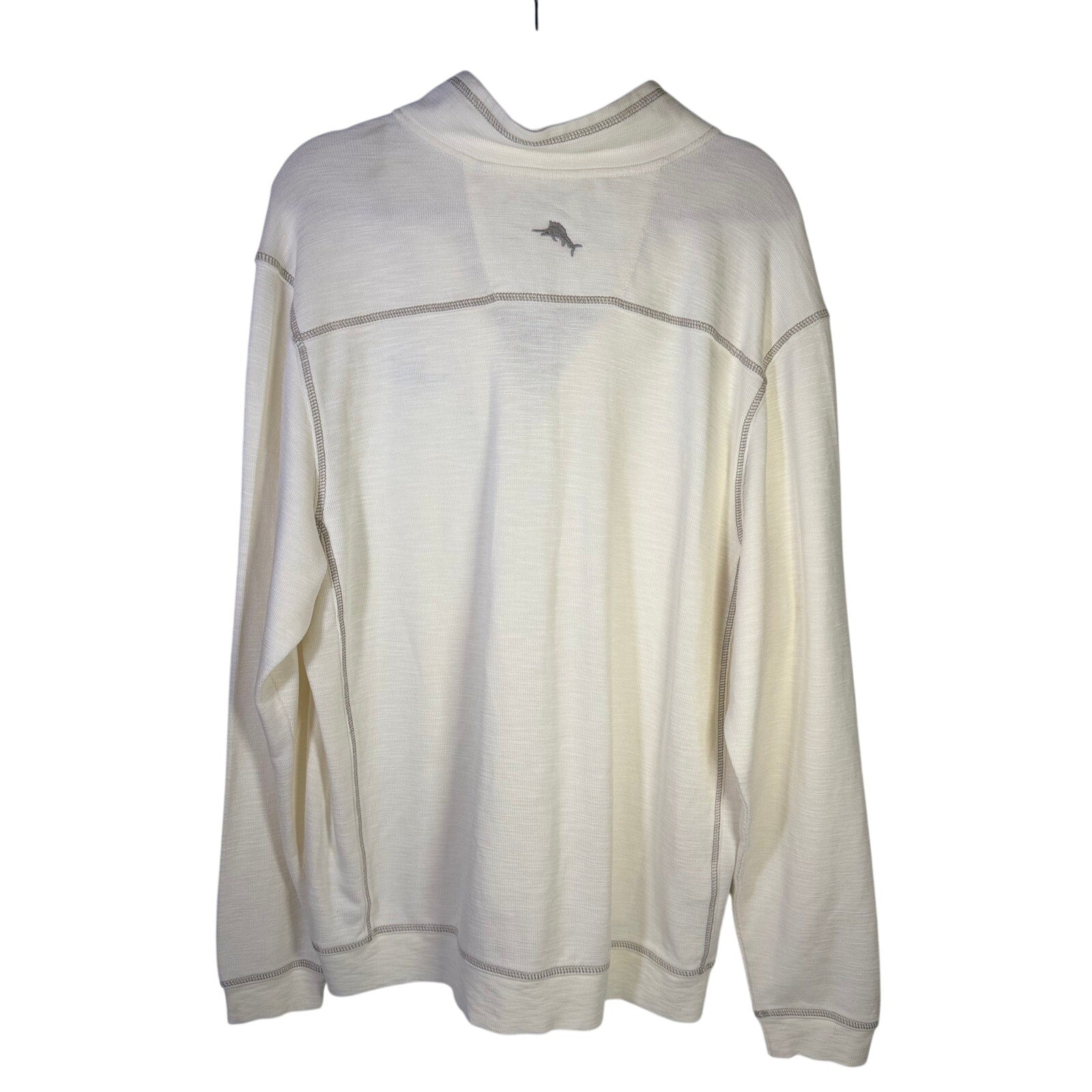 Tommy Bahama Miami Dolphins NFL Tobago Bay Half-Zip Sweatshirt Men’s XL White - side view