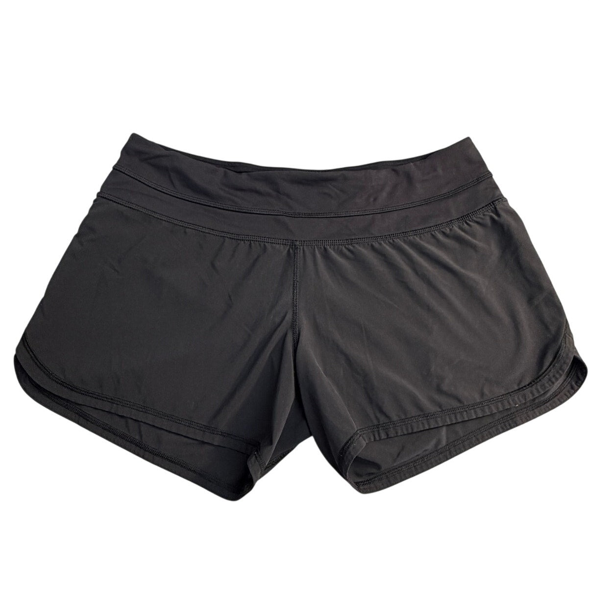 Lululemon Women’s Black Running Shorts Size 8 Zip Back Pocket