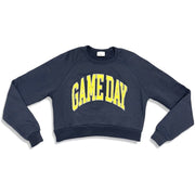 Game Day Crop Sweatshirt – Cozy Team Spirit Top, Trendy Sports Fan Apparel, Small