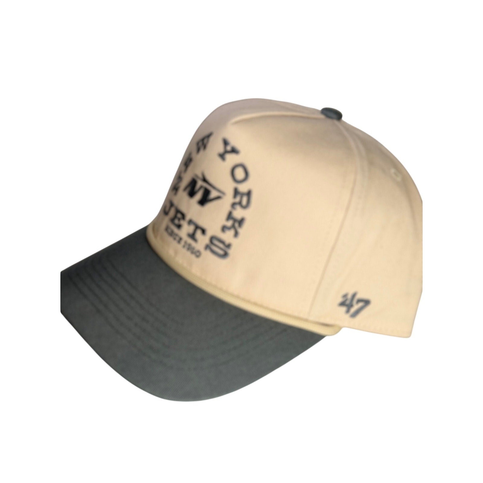 47 New York Jets Adjustable Snapback Hat Cream Gray NFL Cap NWT OSFM