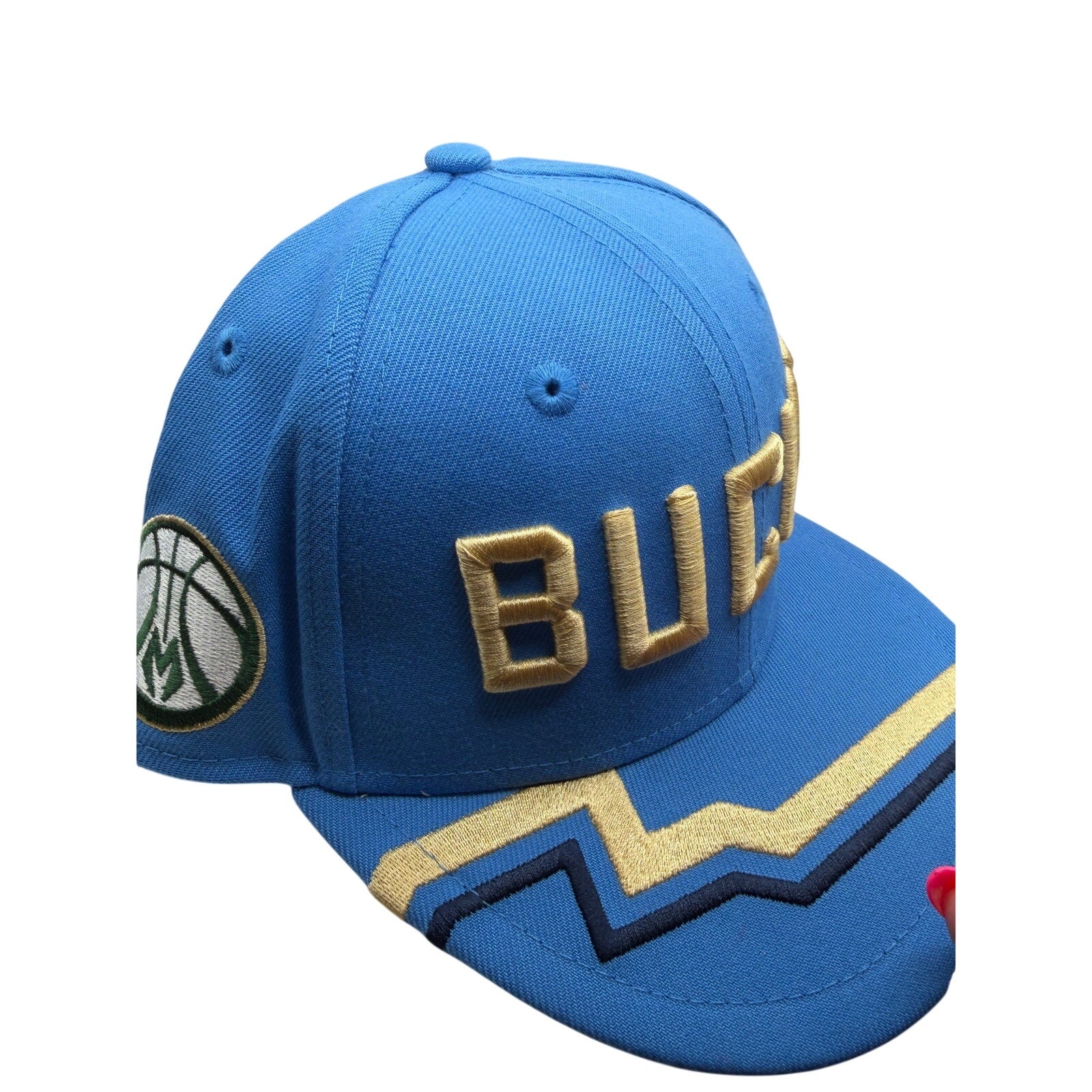 Milwaukee Bucks NBA New Era 9FIFTY Snapback Hat Blue Gold One Size