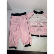 Jordan Toddler Girls 2-Piece Track Jacket Pants Set Pink Black Size 2T NWT
