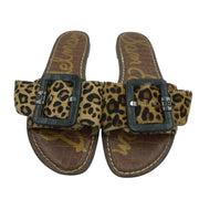 Sam Edelman Gaige Flat Sandals Cheetah Print Haircalf | Women’s 8.5