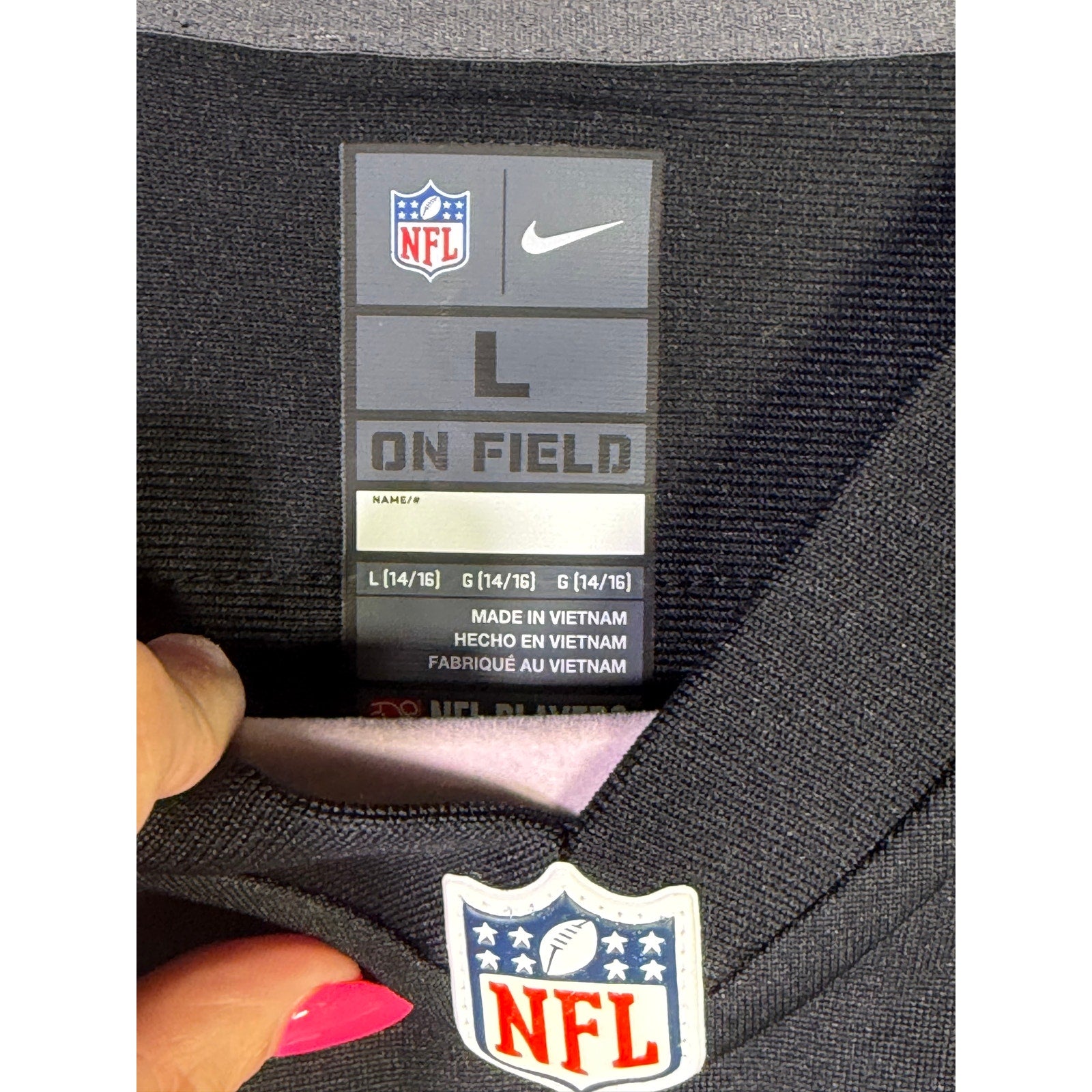 Nike Pittsburgh Steelers #22 Youth NFL On Field Game Jersey Black Size L (14/16)