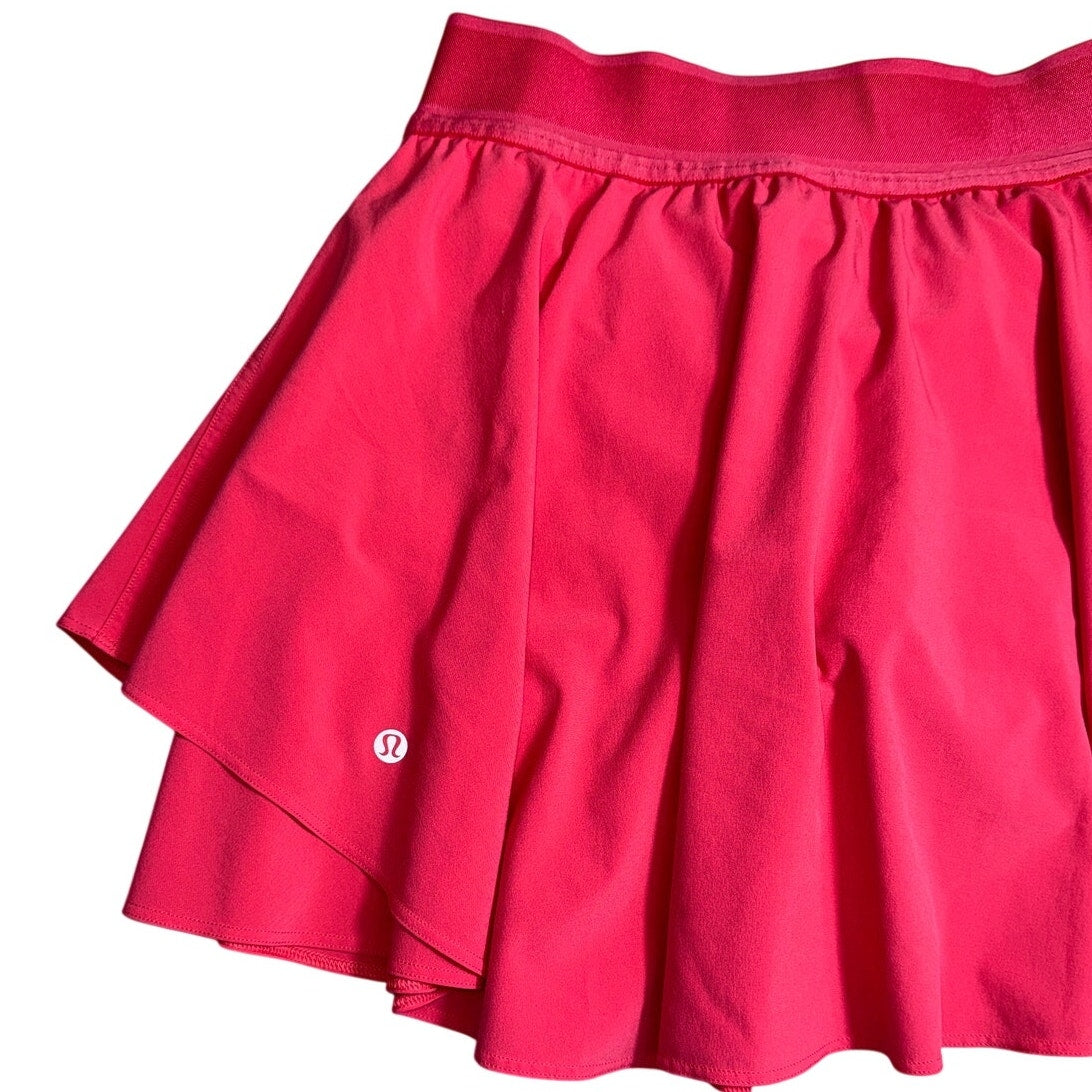 Lululemon Sonic Pink Ruffle Skort – Women’s Size 6 – Great Condition