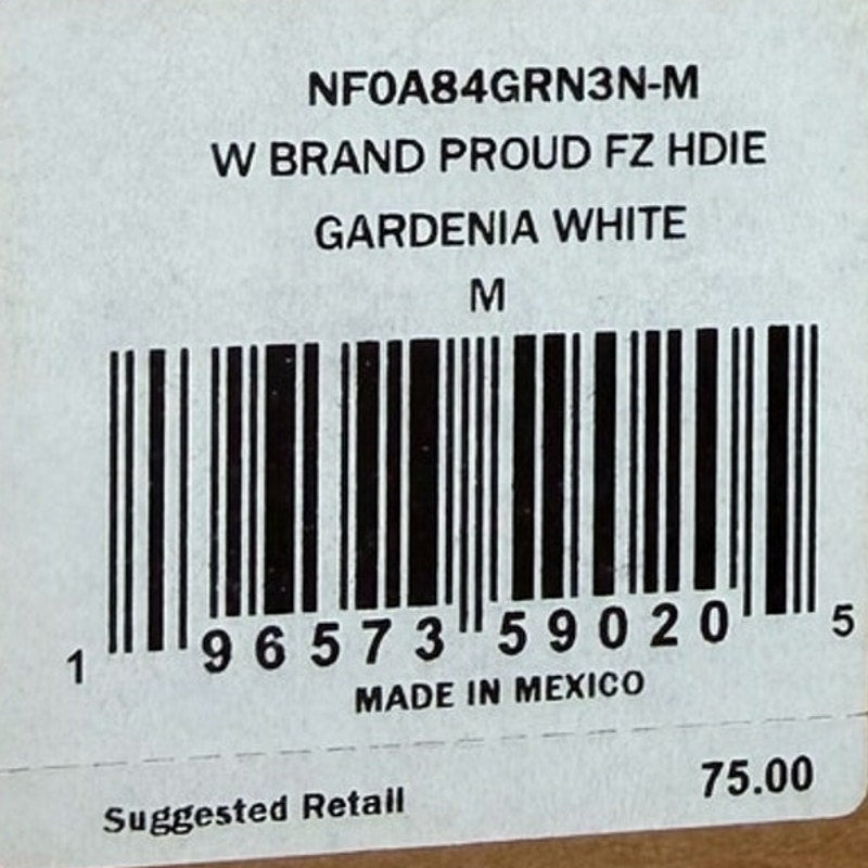 The North Face Brand Proud Full-Zip Hoodie – Gardenia White – Womens Medium