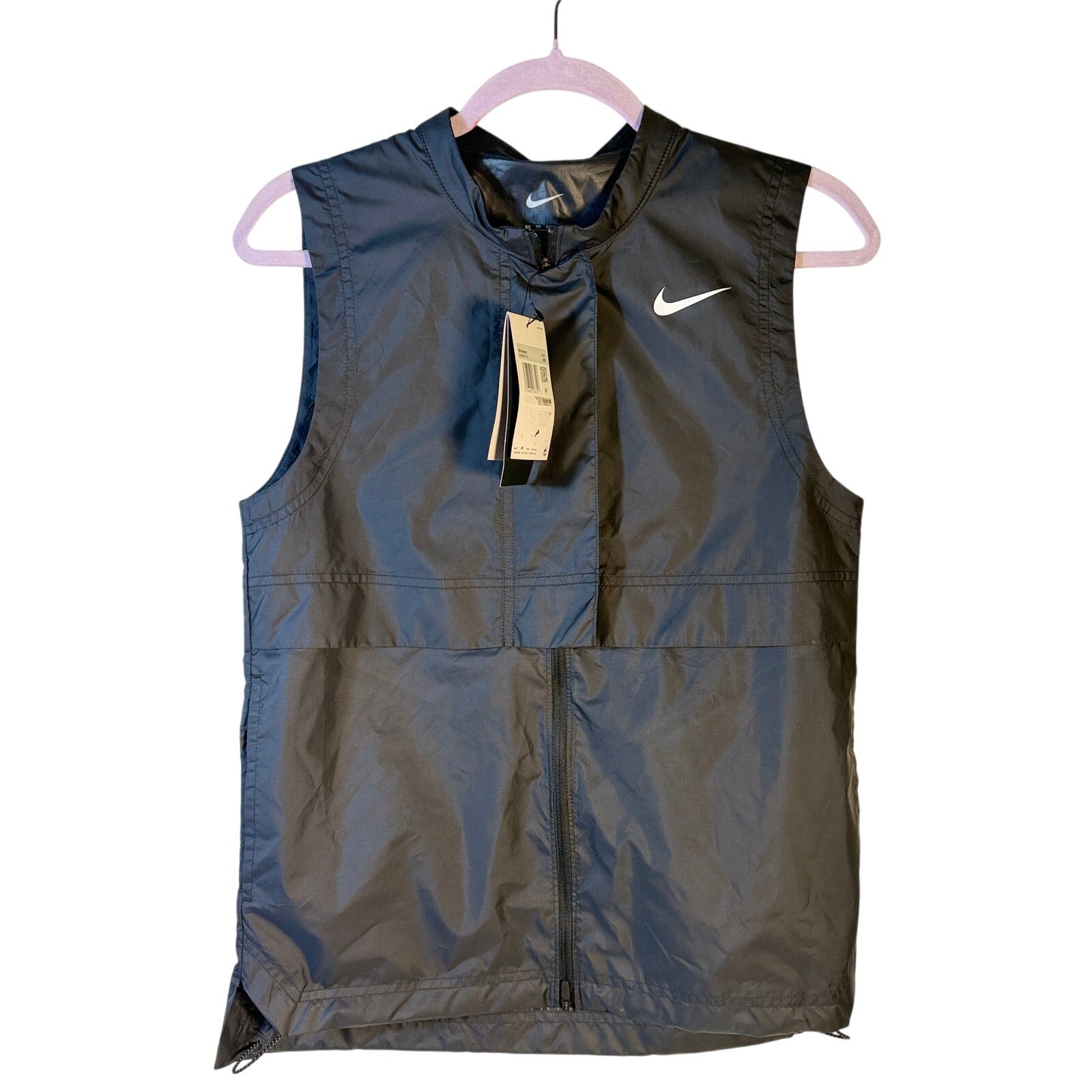 Nike Golf Women's Storm-FIT Sleeveless Full Zip Vest Gray XS DX6085-010 NWT