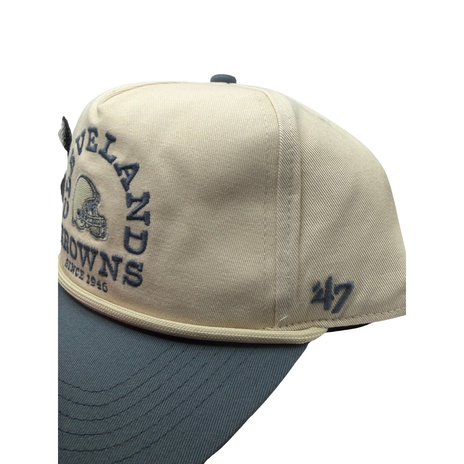 Cleveland Browns NFL ’47 Hitch Adjustable Snapback Hat Cream Gray NWT