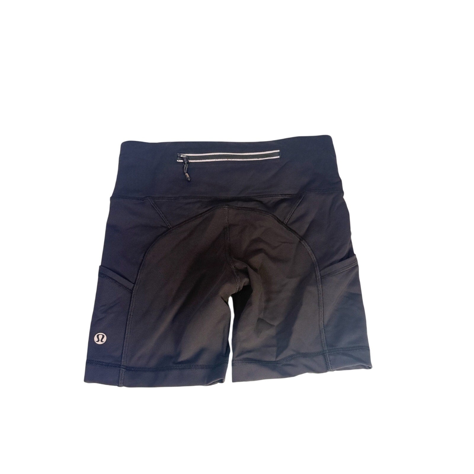 Lululemon Women’s High-Rise Biker Shorts Black Pockets Size 2