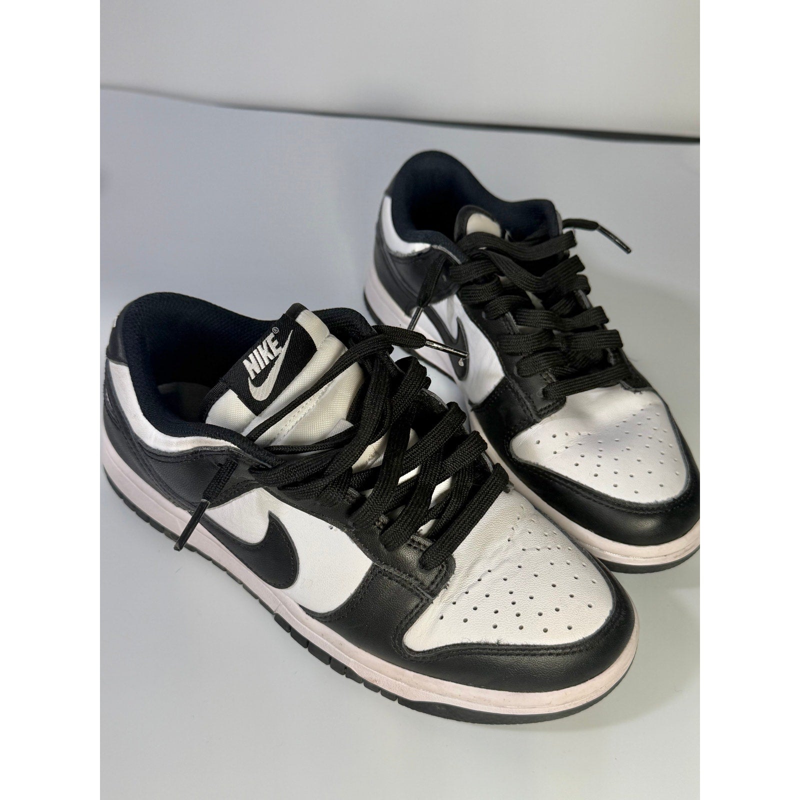 Nike Dunk Low Panda Black White Sneakers Youth Size 5Y DD1503-101 Shoes